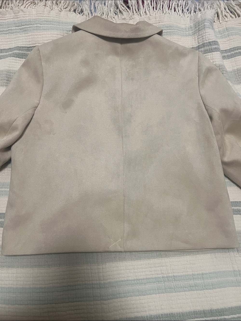 Wayf Cream Rounded Collar Button Jacket - Picture 5 of 6